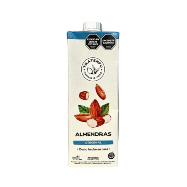 Leche de almendras Sabor Original Sin Azúcar 1L. Tratenfu