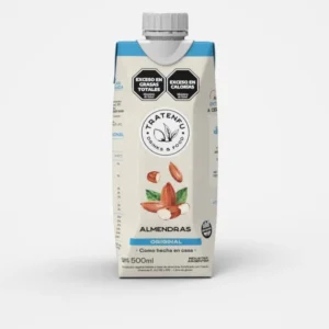 Leche de Amendras Sin Azúcar, 500 ml. Tratenfu