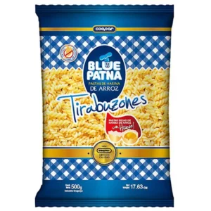 Fideos de Arroz Tirabuzones Arroz Blue Patna x 500 g SIN TACC